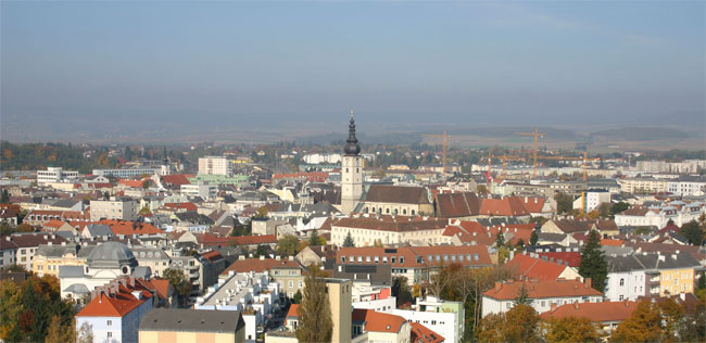 La citt di Sankt Plten, nella Bassa Austria