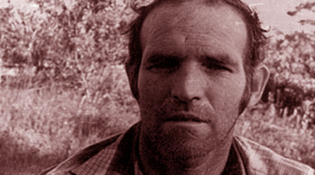 Un primo piano del serial killer Ottis Toole