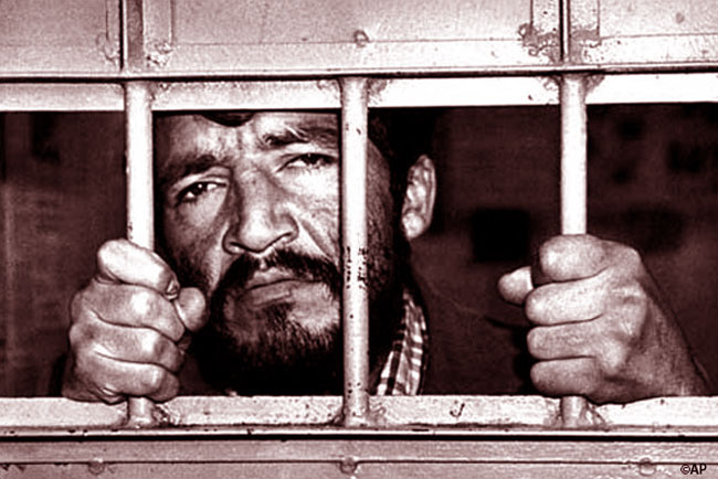 Una foto dell'assassino seriale Pedro Lopez in prigione