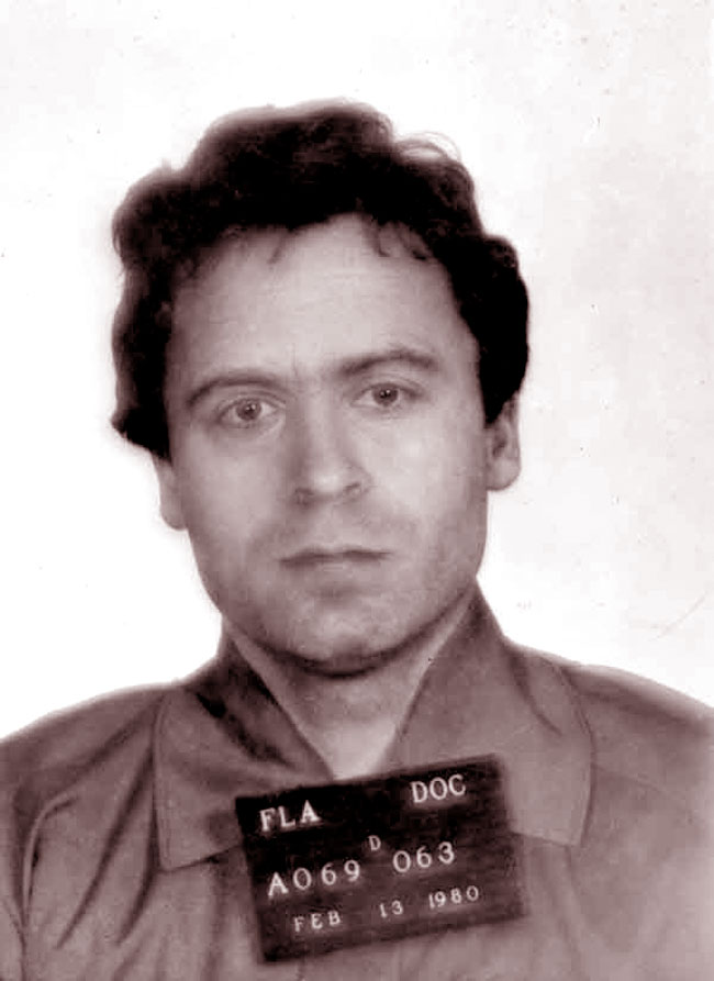 Ted Bundy, foto all'arresto nel 1980