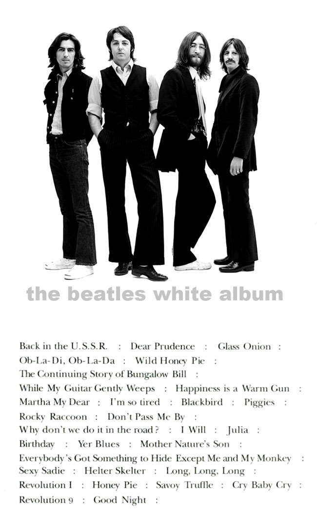 Il White Album dei Beatles contenente la canzone Helter Skelter