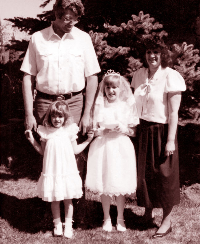 Una foto dell'assassino seriale canadese Keith Hunter Jesperson con la famiglia Una foto dell'assassino seriale canadese Keith Hunter Jesperson con la famiglia
