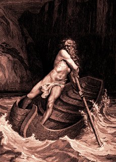 Caronte, il traghettatore delle anime dei morti