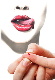 Ematofagia, bere e nutrirsi di sangue (umano)