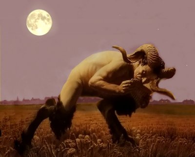 Pan si aggira nella Natura