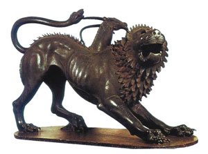 La Chimera di Arezzo, manufatto etrusco
