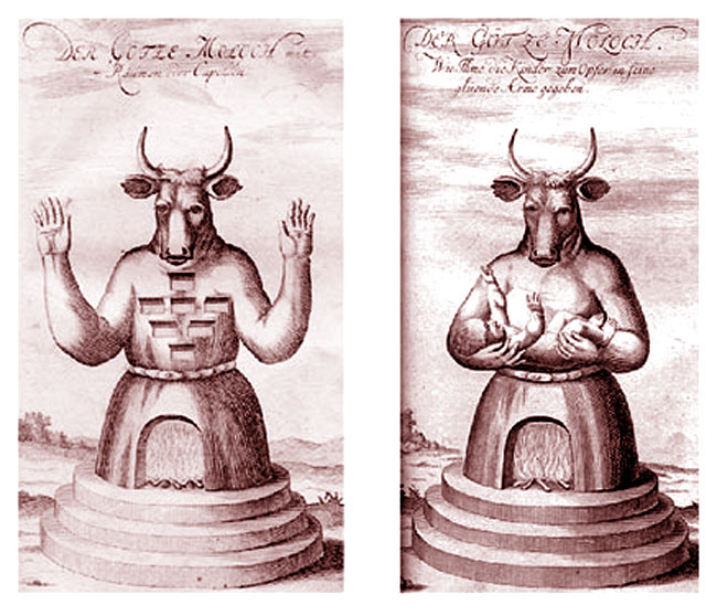Il dio Moloch esigeva sacrifici umani
