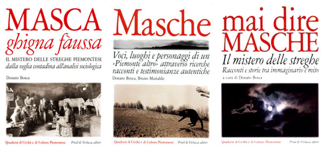 Tre libri dedicati alla masca, la stregha piemontese