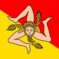 Il simbolo della regione Sicilia